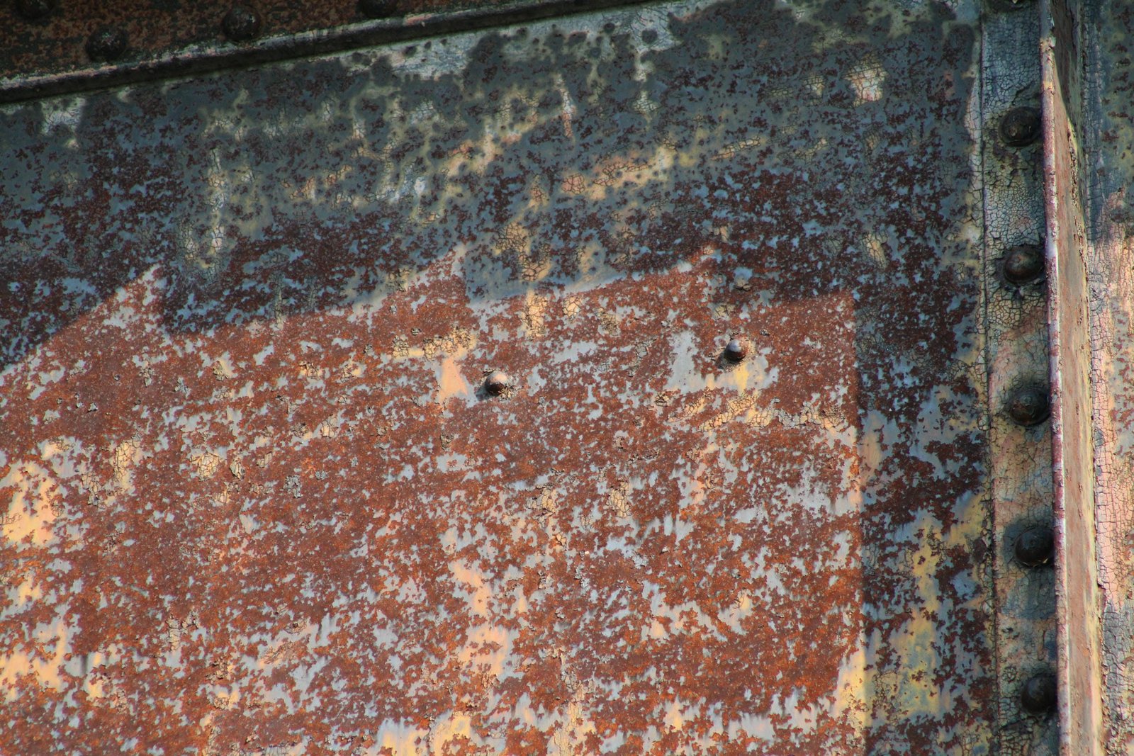 Missing plaque, deck girder, County Road 157 section